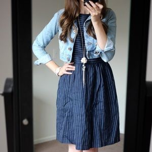 STITCH FIX ITEM!!! Navy Edmund Pinstripe Dress